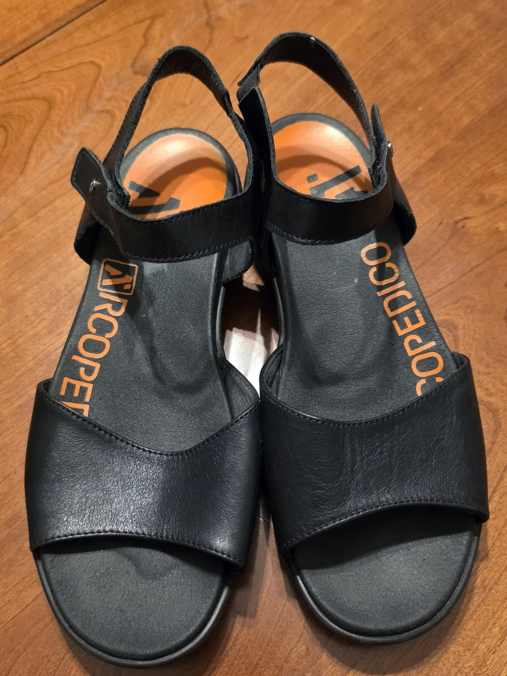 Arcopedico Black Leather Comfort Sandals EU